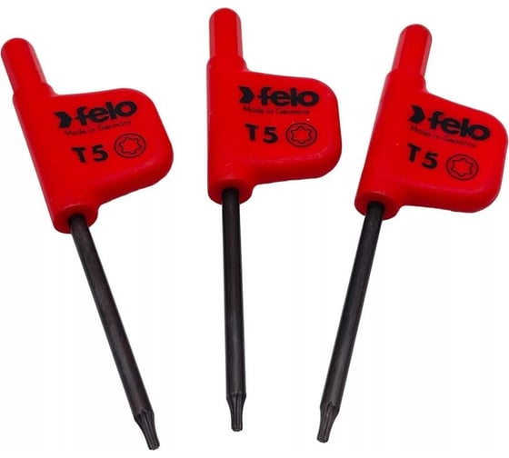 Флажковый ключ Felo TX5x33, упаковка 3 шт. 34810550
