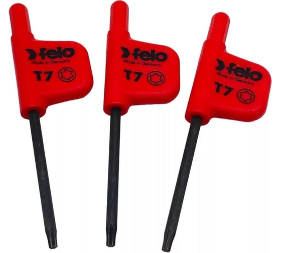Флажковый ключ Felo TX7x33, упаковка 3 шт. 34810750
