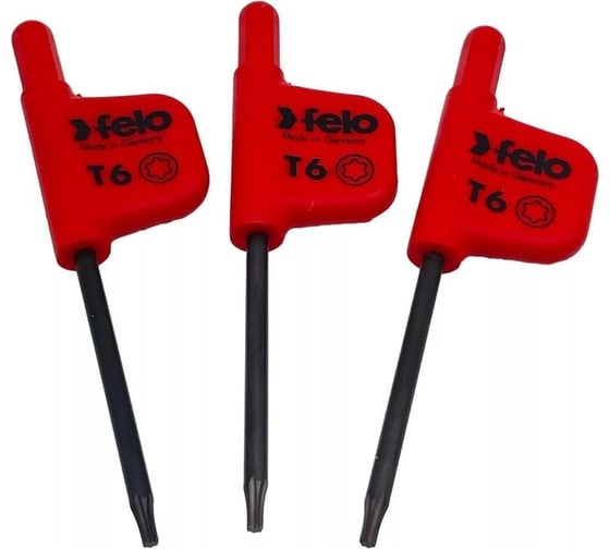 Флажковый ключ Felo TX6x33, упаковка 3 шт. 34810650