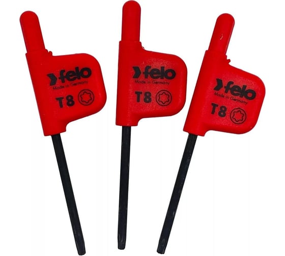 Флажковый ключ Felo TX8x33, упаковка 3 шт. 34810850