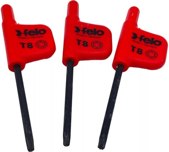 Флажковый ключ Felo TX8x33, упаковка 3 шт. 34810850