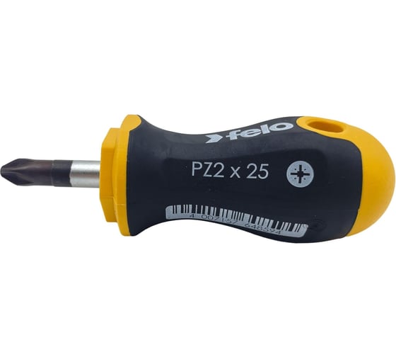Крестовая отвертка Felo Ergonic Stubby PZ2x25 мм 46102010