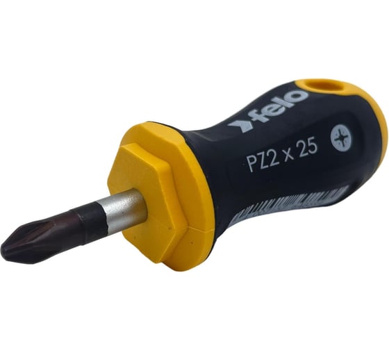 Крестовая отвертка Felo Ergonic Stubby PZ2x25 мм 46102010