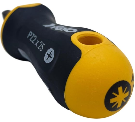 Крестовая отвертка Felo Ergonic Stubby PZ2x25 мм 46102010