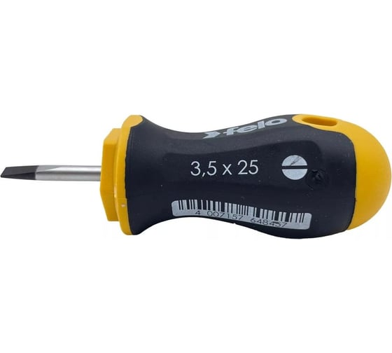 Плоская отвертка Felo Ergonic Stubby SL3.5x0.6x25 мм 46003510