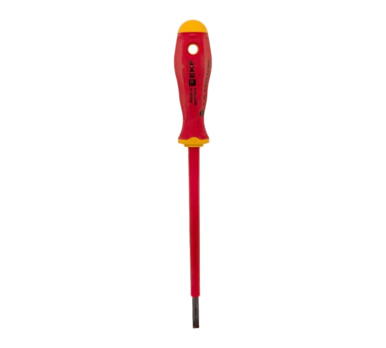 Отвертка EKF Professional SL3.5x0.6 мм, VDE 1000В sl-3.5-0.6-pro-in