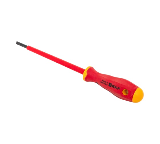 Отвертка EKF Professional SL3.5x0.6 мм, VDE 1000В sl-3.5-0.6-pro-in