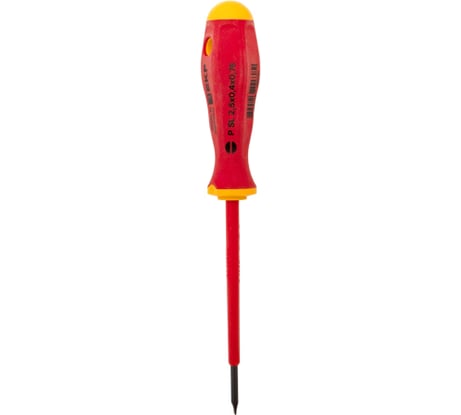 Отвертка EKF Professional SL2.5x0.4 мм, VDE 1000В sl-2.5-0.4-pro-in