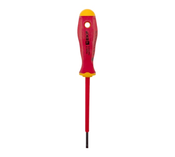 Отвертка EKF Professional SL2.5x0.4 мм, VDE 1000В sl-2.5-0.4-pro-in