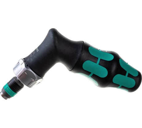 Реверсивная угловая отвертка WERA Kraftform Kompakt Pistol RA с набором бит 1/4 в ручке WE-051030