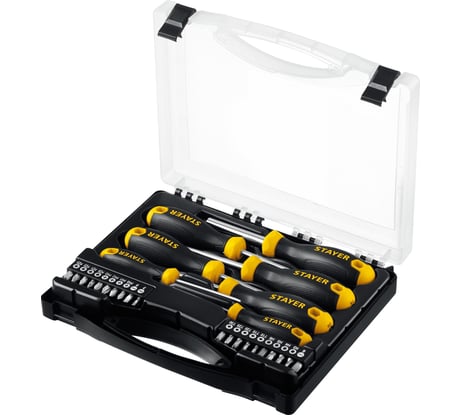 Набор отверток с насадками STAYER Hercules-K27 27 предметов 25827
