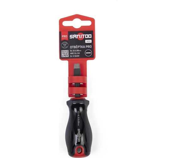 Отвертка Sanitoo PRO Diamond SL6.0x38 мм, с алмазным покрытием 3204