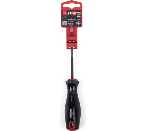 Отвертка Sanitoo PRO Diamond PH1x100 мм, с алмазным покрытием 3207