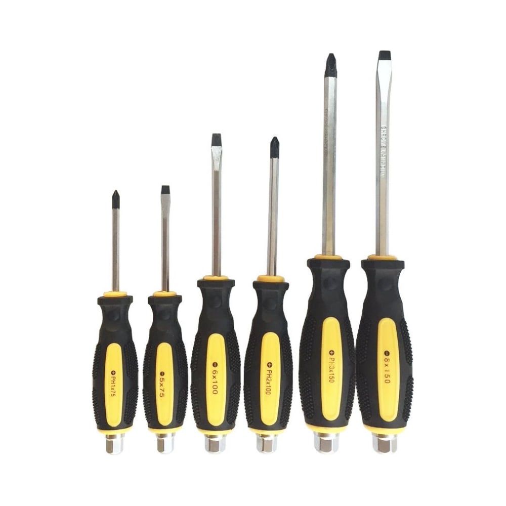 Набор ударных отверток NIKONA 6шт, 27-266 - выгодная цена, отзывы ...