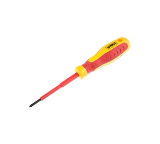 Диэлектрическая отвертка HAMMER 602-009 крестовая PH1х100 599783 1