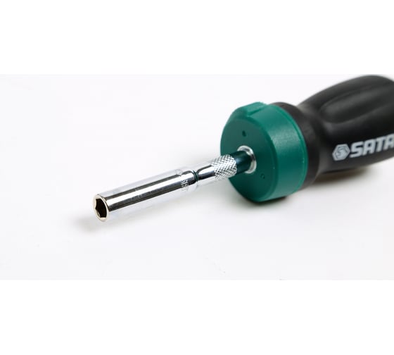 Отвёртки (набор) Sata 25пр. комбинир. с храповой рукояткой (чехол) 09342