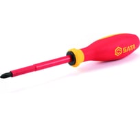 Отвёртка Sata крест. (серия G) PH1x80 мм. (188/32.4мм.) изолир., PHILLIPS, " + ", "плюс", крестообразн 61212