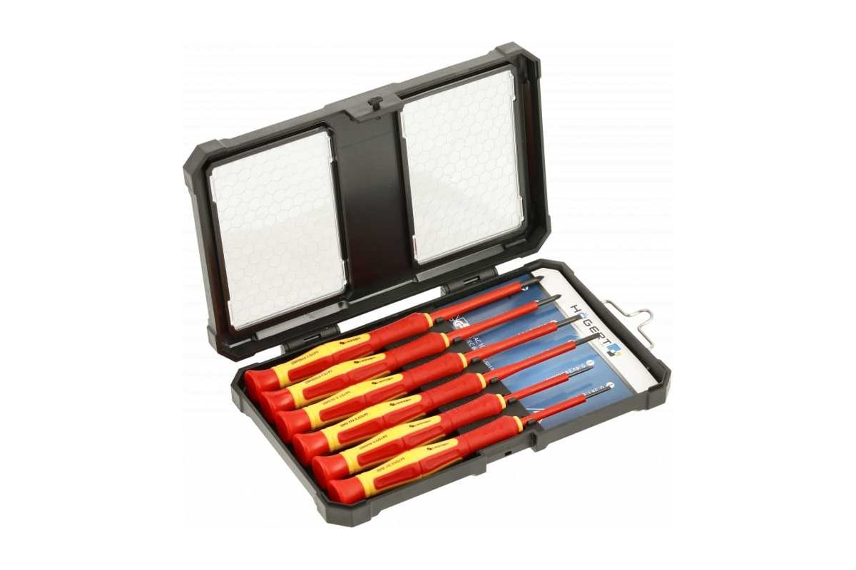 Набор прецизионных диэлектрических отверток HOEGERT TECHNIK 1000 V, 6 ...