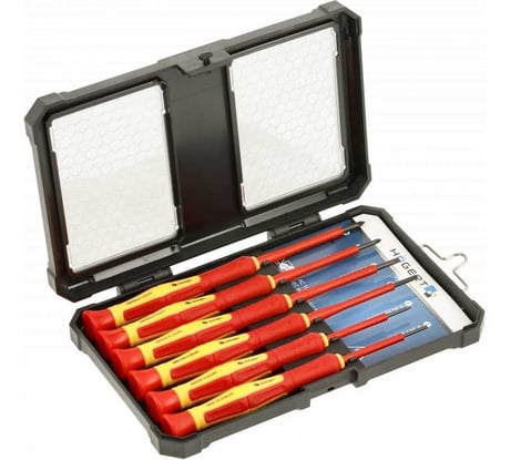 Набор прецизионных диэлектрических отверток HOEGERT TECHNIK 1000 V, 6 шт HT1S987