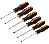Набор отверток TDM ELECTRIC 6 штук в коробке SL:3х75;5х100;6х100, PH:0х75;1х100;2х100 серия "Алмаз" SQ1013-0204