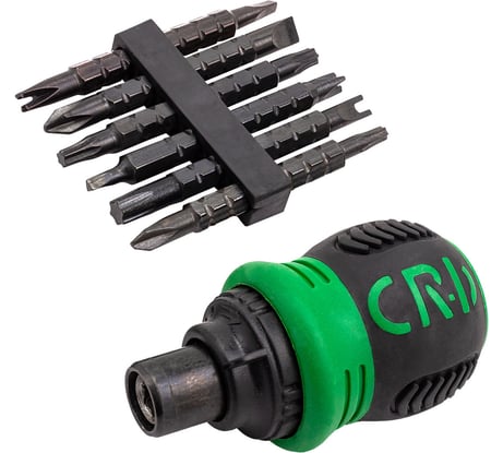 Отвертка Rockforce реверсивная с набором бит специальных,в блистере RF-32807MR(51771)