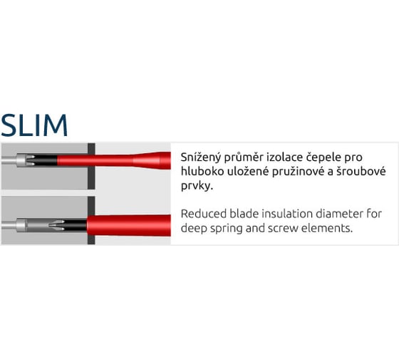 Отвертка Narex S Line Elektro Profi SLIM PH-0 l=60 834100