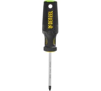 Отвертка Denzel PZ1x75 мм, S2, трехкомпонентная рукоятка 122057