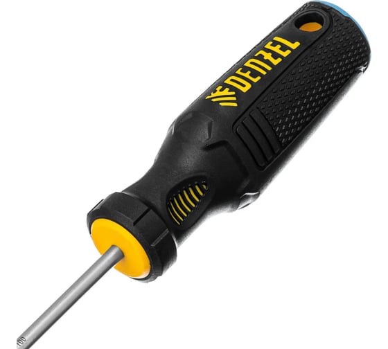 Отвертка Denzel SL4x100 мм, S2, трехкомпонентная рукоятка 121927