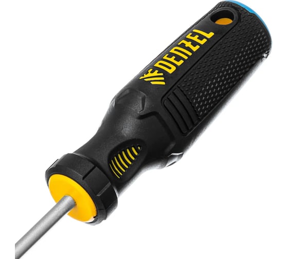 Отвертка Denzel SL5x150 мм, S2, трехкомпонентная рукоятка 121977