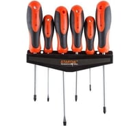 Набор отверток STARTUL MASTER SL3x100, SL5.5x150, PZ2x100, PH0x75, PH1x100, PH2x125, 6 шт. ST3046-6