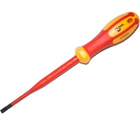 Диэлектрическая отвёртка DUEL Slimline 1000V прямой шлиц Sl5.5x125 мм, DE01S-055-125