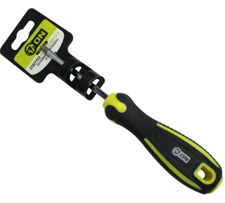 Отвертка ON PH1 5х75мм, CR-V, двухкомпонентная рукоятка 07-01-101