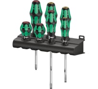 Набор отверток WERA 300/7 Mix 1 PH1/2, SL3/5.5/6.5, Stubby короткие PH1/2, 7 пр. WE-008900