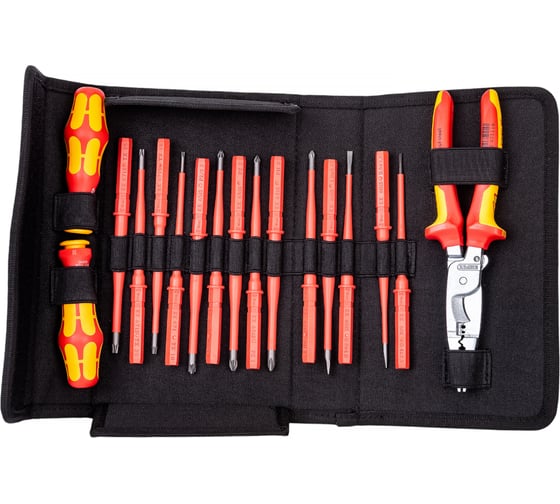 Набор из 14 cменных отверток WERA Kraftform Kompakt VDE 17 extra slim 1 VDE WE-136027