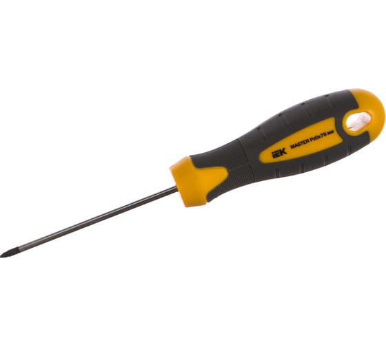 Крестовая отвертка IEK MASTER Pz0х75мм TSC-1PZ-075