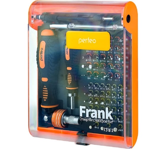 Набор отверток Perfeo Frank с битами насадками 73 в 1 30013238