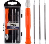 Отвертка для точных работ со сменными двусторонними битами 4 предмета Park 356220