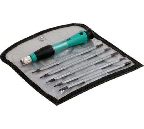 Набор прецизионных насадок с отверткой JETTOOLS 6 шт. R-0106