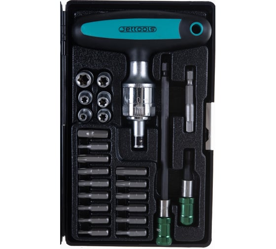Биты в наборе с удлинителем Jettools 14шт W-3525 1
