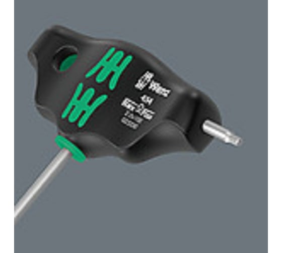 Шестигранная отвертка WERA 454 Hex-Plus, с Т-образной рукояткой, 2 x 100 мм WE-023330
