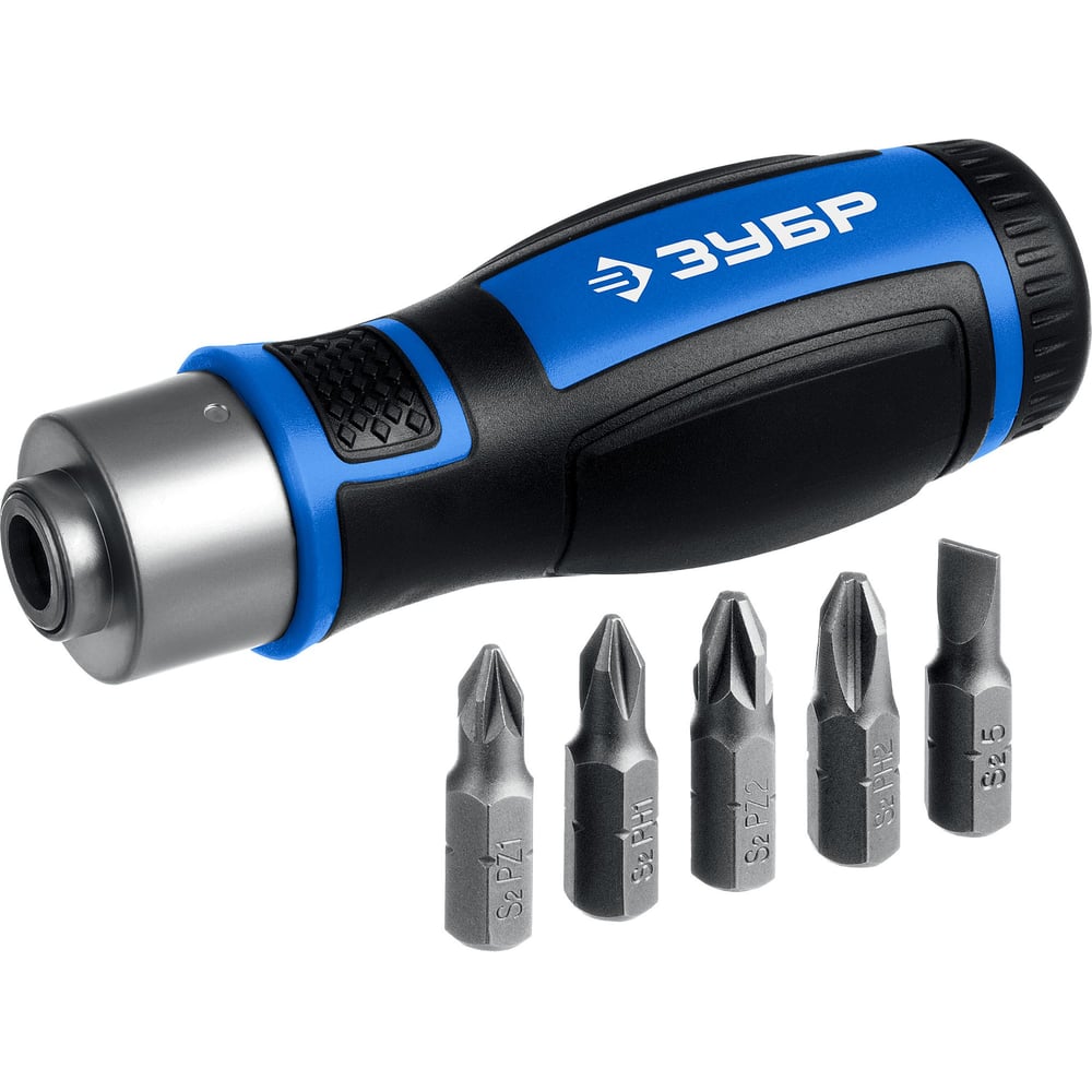 Реверсивная отвертка с насадками ЗУБР 6 предметов 25171 - выгодная цена ...