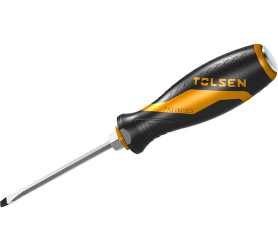 Отвертка шлицевая TOLSEN "GRIPro" Slotted 5,5 мм, 100 мм, силовая 20112