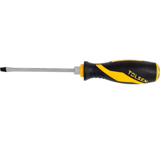 Отвертка шлицевая TOLSEN "GRIPro" Slotted 5,5 мм, 100 мм, силовая 20112