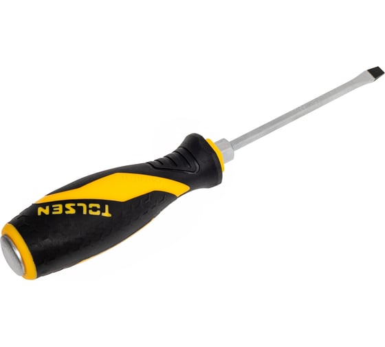Отвертка шлицевая TOLSEN "GRIPro" Slotted 5,5 мм, 100 мм, силовая 20112