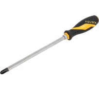 Отвертка крестовая TOLSEN "GRIPro" Phillips №4, 200 мм, силовая 20129