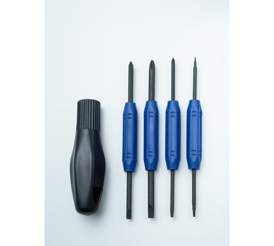 Отвертка Kubis 8-В-1 в кейсе, PH2-SL5 мм, PH1-SL4 мм 02-08-0208