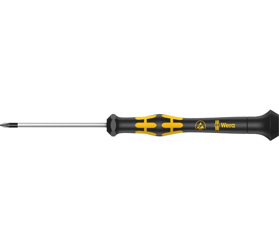 Отвертка WERA 1555 PZ ESD Micro PZ1х80 мм WE-030116 1