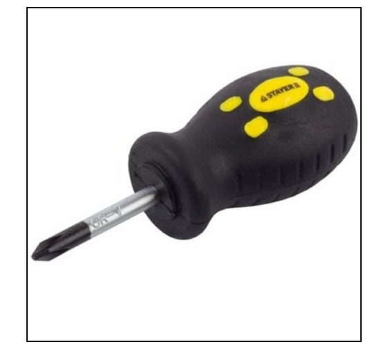 Отвертка бочка STAYER ТECHNO Сr-V, PH1x38 мм 2508-38-1