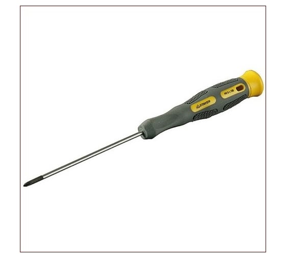 Отвертка для точных работ STAYER MAX-GRIP Precision Cr-V, намагниченный наконечник, PH0x40 мм 25826-0-040 G
