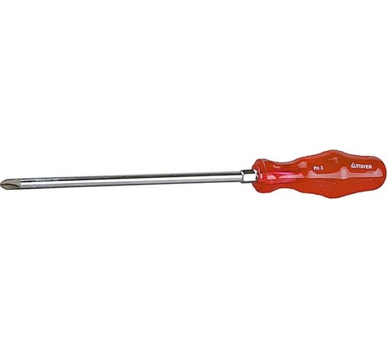 Отвертка STAYER HI-TEC NEW Cr-V, намагниченный наконечник, PH3x150 мм 2-250496-3-150